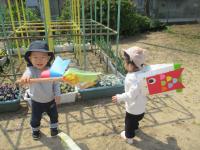 こいのぼり背負ってどこいくの？