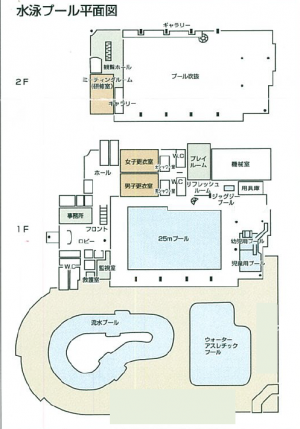 プール平面図