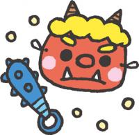 鬼の面イラスト