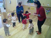 先生と一緒に踊ったよ