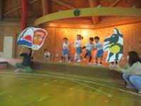 3歳児　表現会　僕たちはヒーローだ　わるものをやっつけるぞ