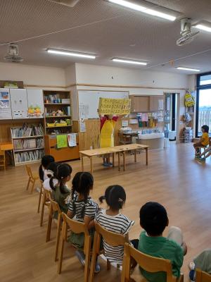 食生活改善推進員による保育園食育事業の様子