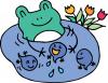 かえるとおたまじゃくしイラスト