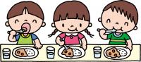 食事する子どもイラスト