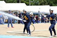 自警団小型ポンプ操法大会の様子の画像4